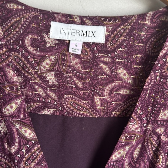 Intermix Lana Printed Smocked Mini Dress 4 - Picture 7 of 15